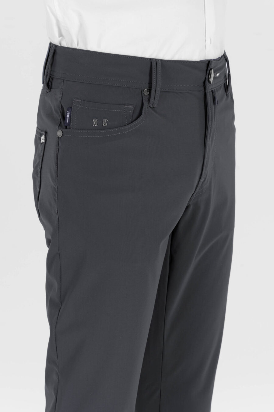LEONARDO DYNAMIC REGULAR PANTS IN GREY TECHNICAL FABRIC - Image 4