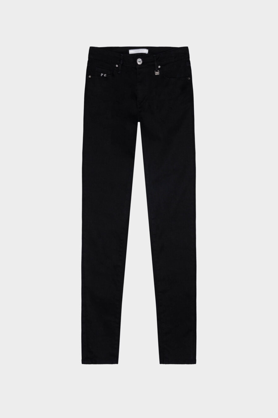 PANTALONE BIANCA SLIM SKINNY IN DENIM STRETCH NERO