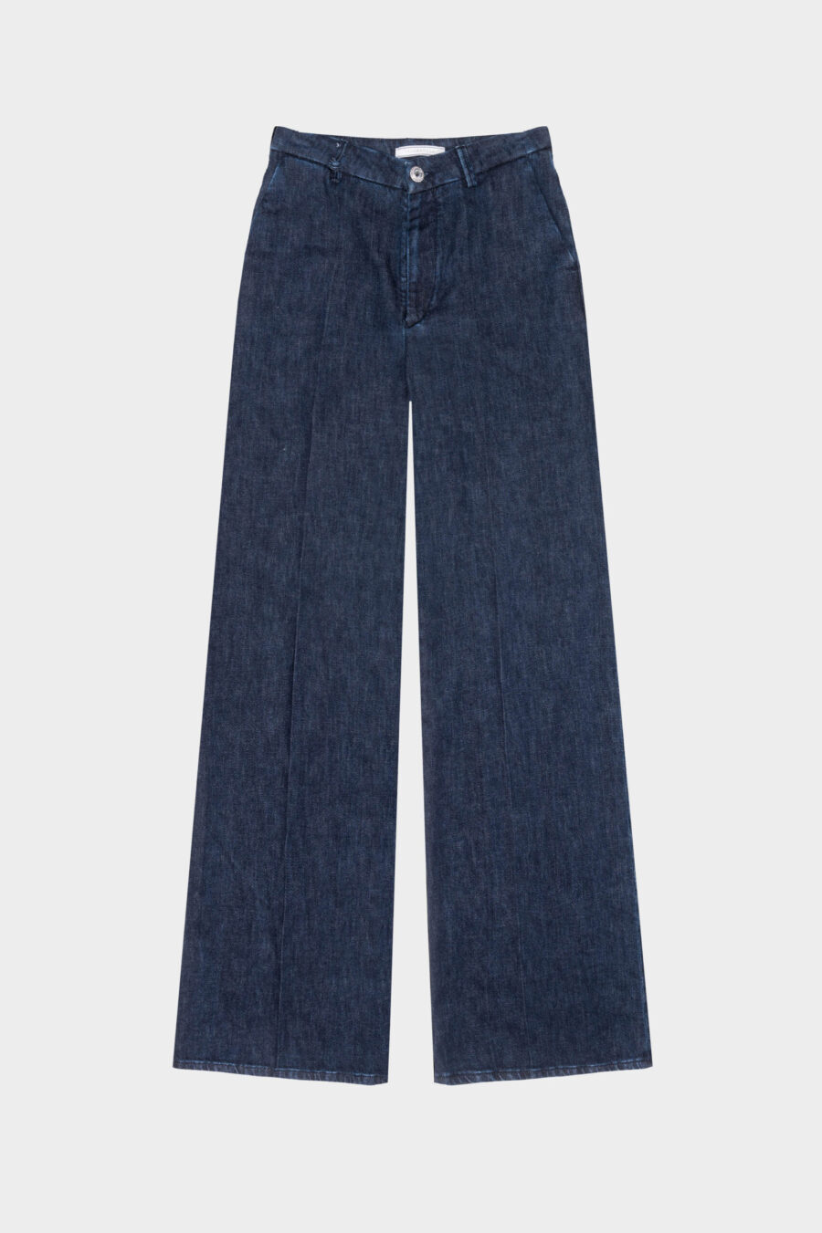 PANTALONE AMELIA WIDE LEG IN DENIM BLU MEDIO
