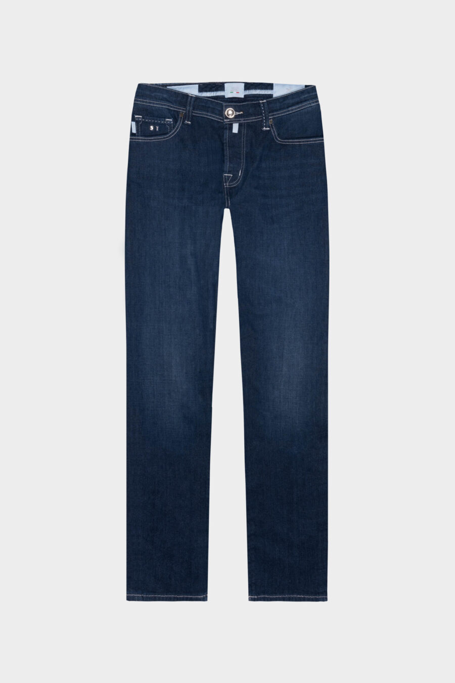 LEONARDO BUTTONS REGULAR MEDIUM BLUE LIGHT DENIM JEANS