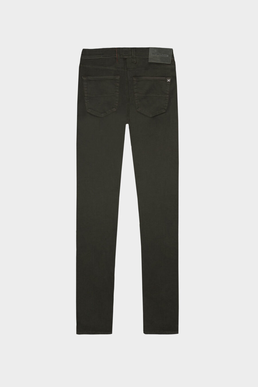 LEONARDO ZIP SS SLIM PANTS IN LIGHTWEIGHT STRETCH GABARDINE GREEN - Image 6