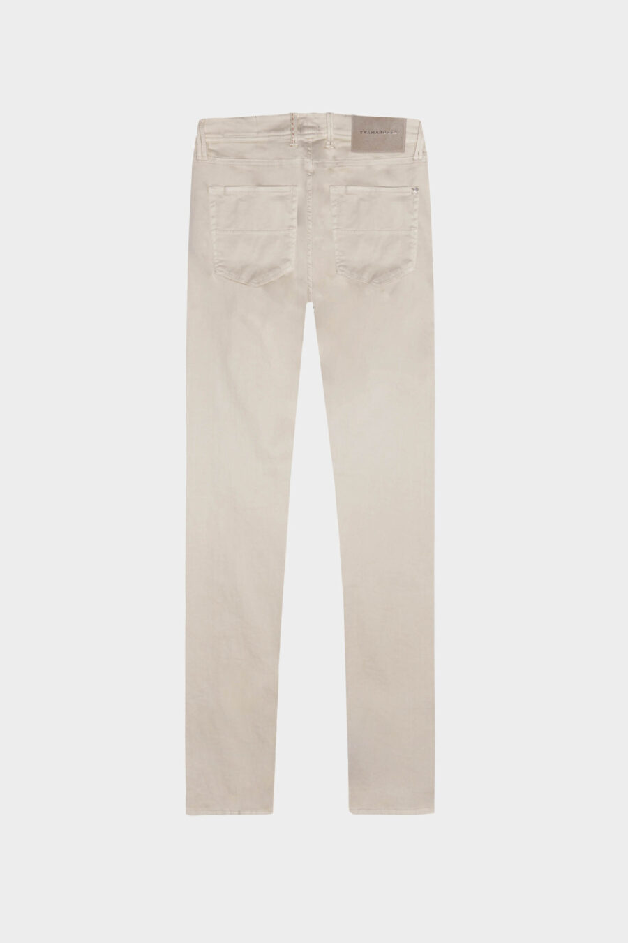 PANTALONE LEONARDO ZIP SS SLIM IN GABARDINA LEGGERA STRETCH BEIGE - immagine 6