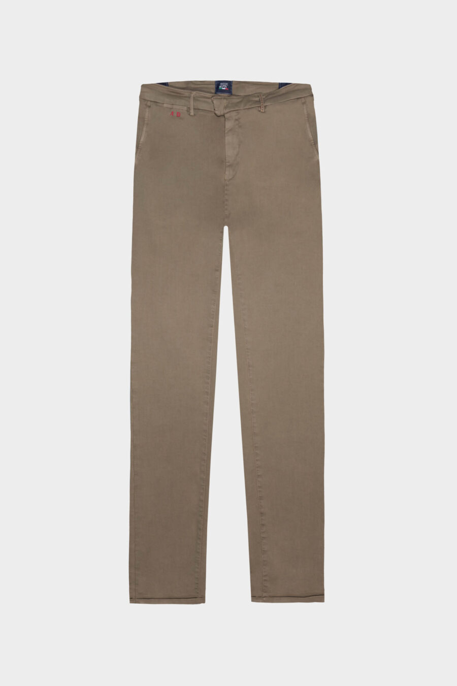 PANTALONE LUIS REGULAR IN GABARDINA DI COTONE STRETCH BEIGE
