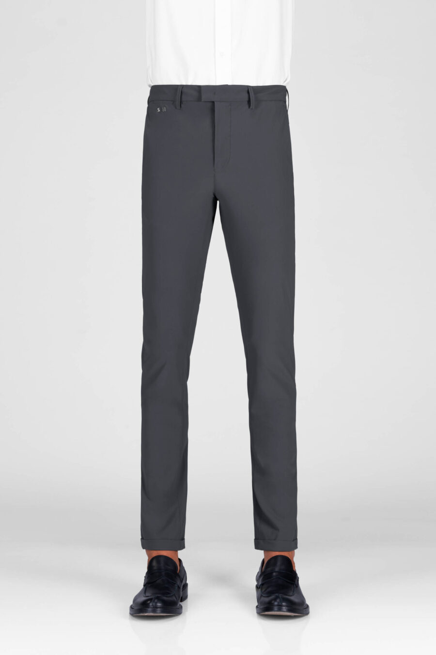 LUIS REGULAR PANTS IN GREY TECHNICAL FABRIC - Image 2