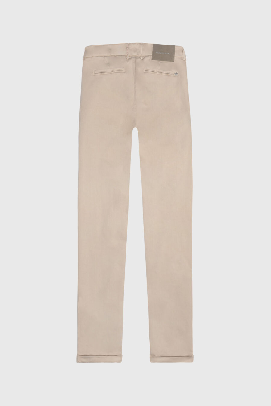 PANTALONE LUIS SLIM IN GABARDINA DI COTONE STRETCH BEIGE - immagine 6