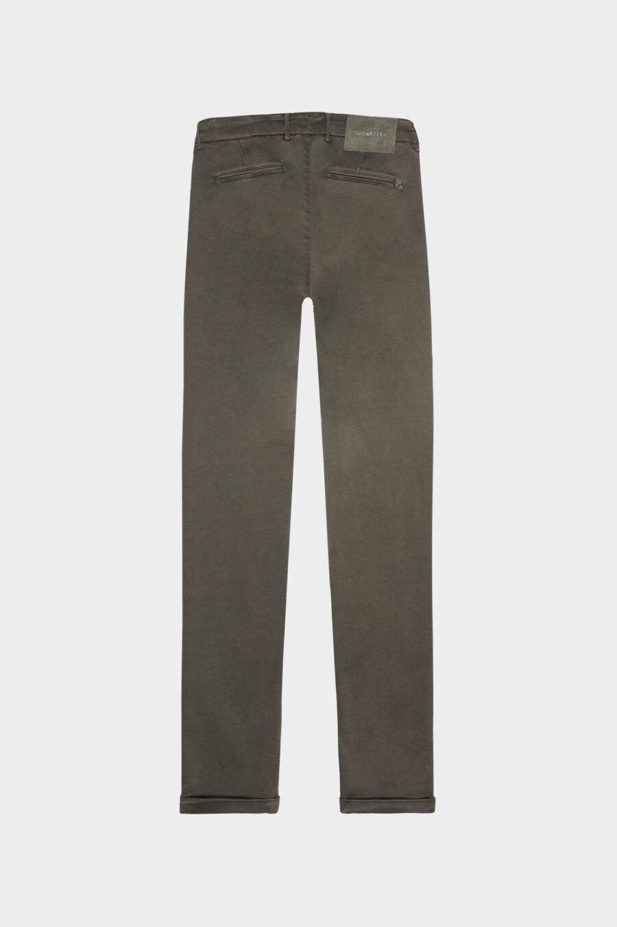 LUIS SLIM PANTS IN GREEN STRETCH COTTON GABARDINE - Image 6