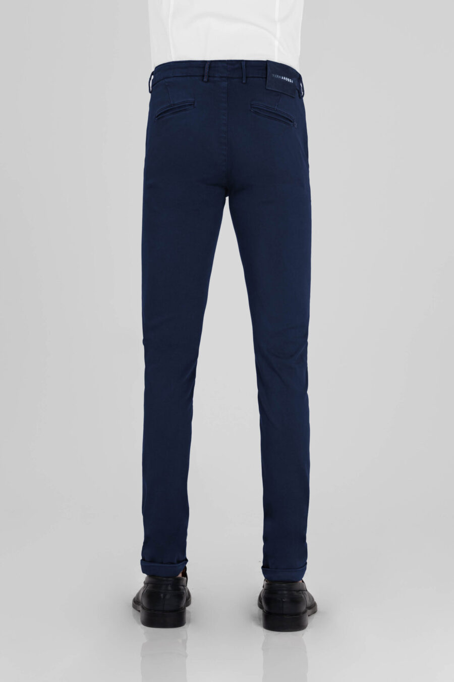LUIS SLIM PANTS IN LIGHT STRETCH COTTON GABARDINE DARK BLUE - immagine 3