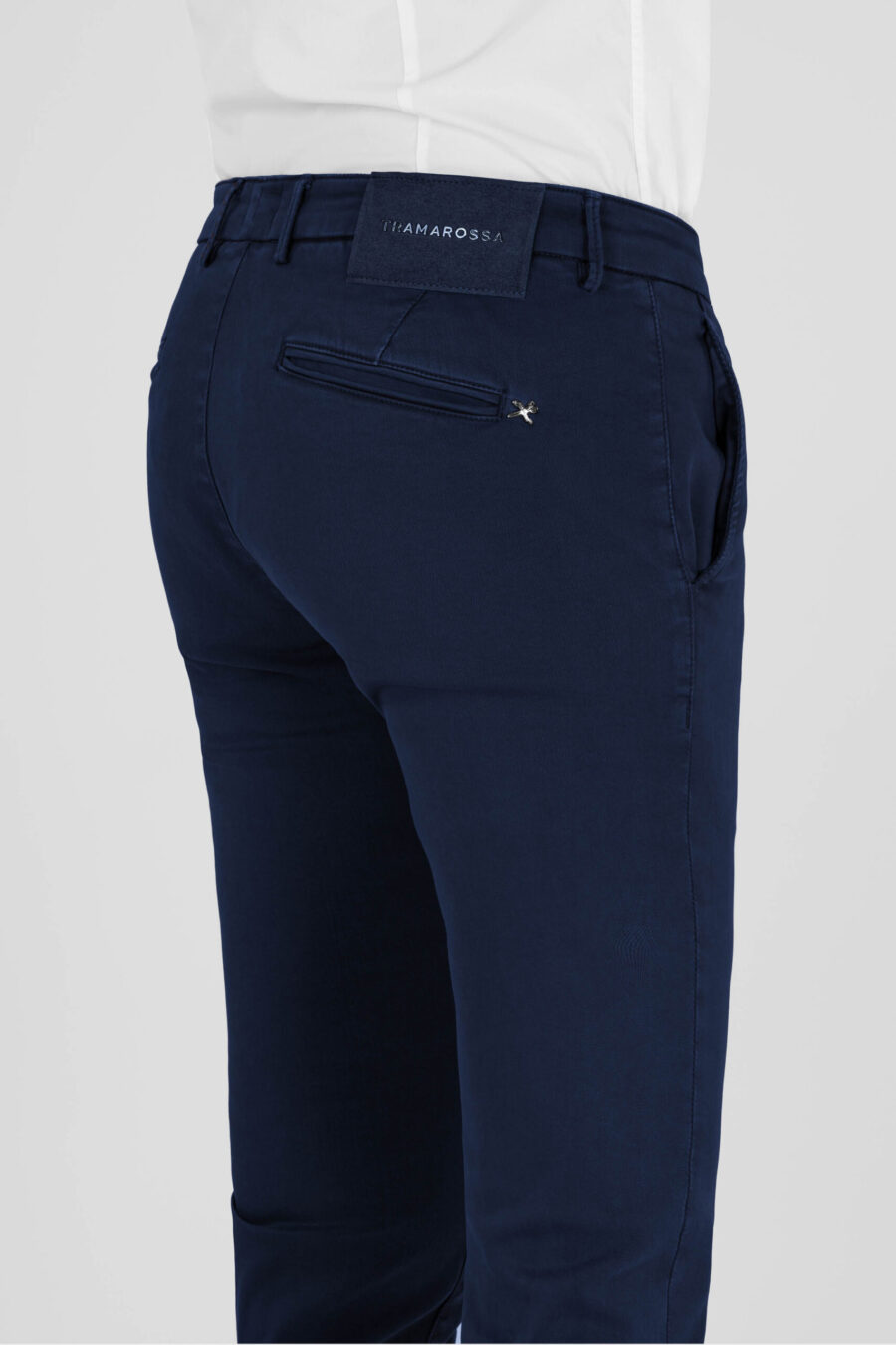 LUIS SLIM PANTS IN LIGHT STRETCH COTTON GABARDINE DARK BLUE - immagine 5