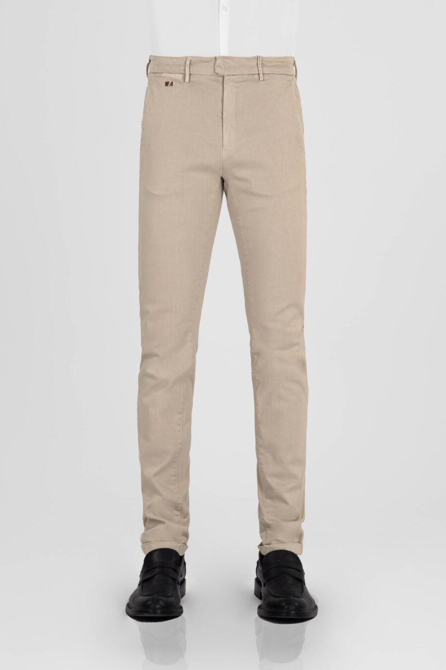 LUIS SLIM PANTS IN LIGHTWEIGHT STRETCH COTTON GABARDINE BEIGE - immagine 2