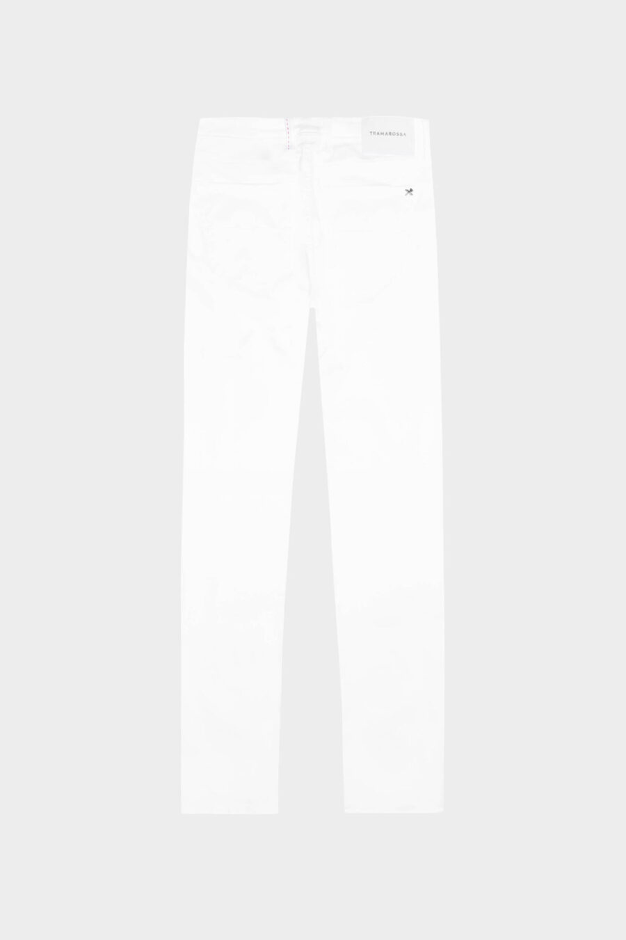 PANTALONE MICHELANGELO ZIP SS REGULAR IN GABARDINA DI COTONE STRETCH BIANCO - immagine 6