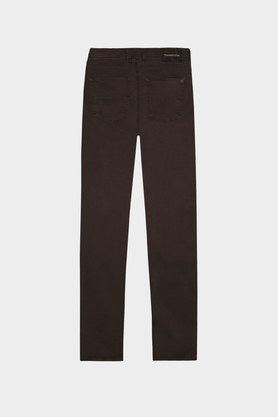MICHELANGELO ZIP SS REGULAR PANTS IN BROWN COTTON GABARDINE - immagine 6
