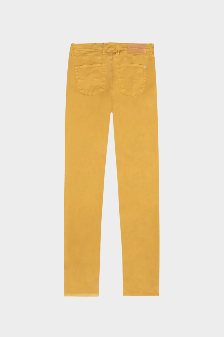 MICHELANGELO ZIP SS REGULAR STRETCH COTTON GABARDINE PANTS YELLOW - immagine 6