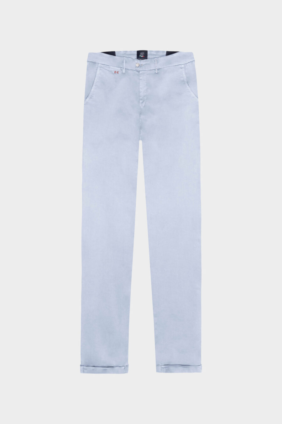 LUIS REGULAR PANTS IN LIGHT BLUE STRETCH COTTON GABARDINE