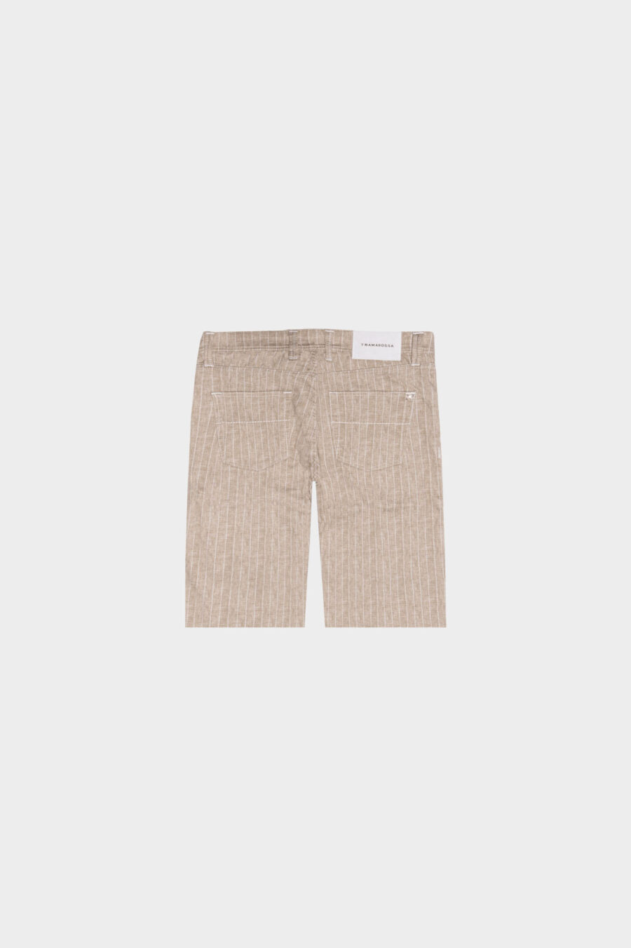 ASCANIO SHORT PANTS IN BEIGE PRINTED DENIM - Image 4