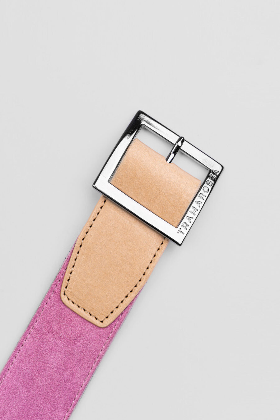 CINTURA COLOR ROSA IN SUEDE - immagine 2