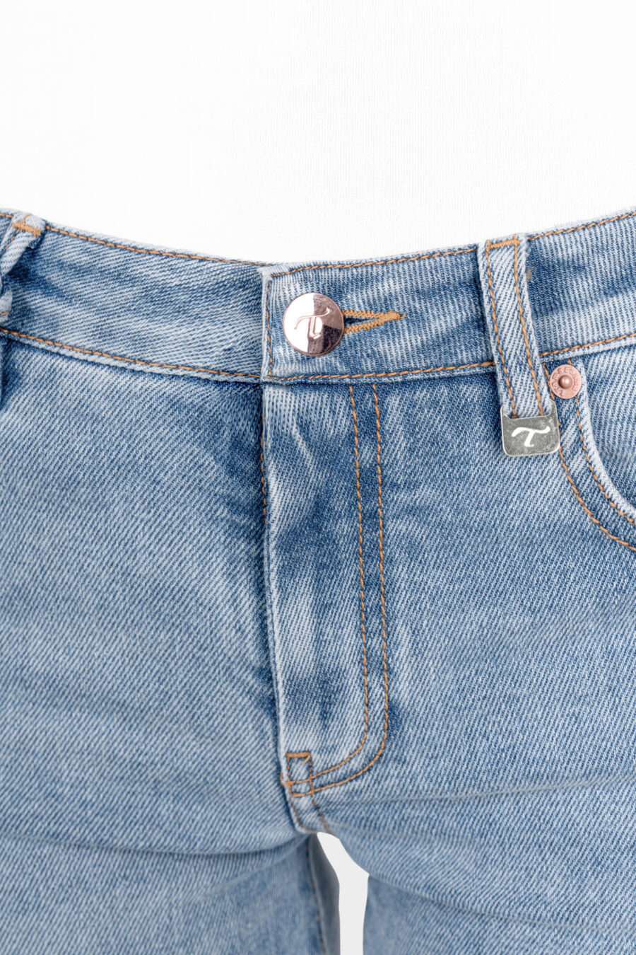JEANS GRETA  BOOTCUT IN DENIM BLU MEDIO - immagine 10
