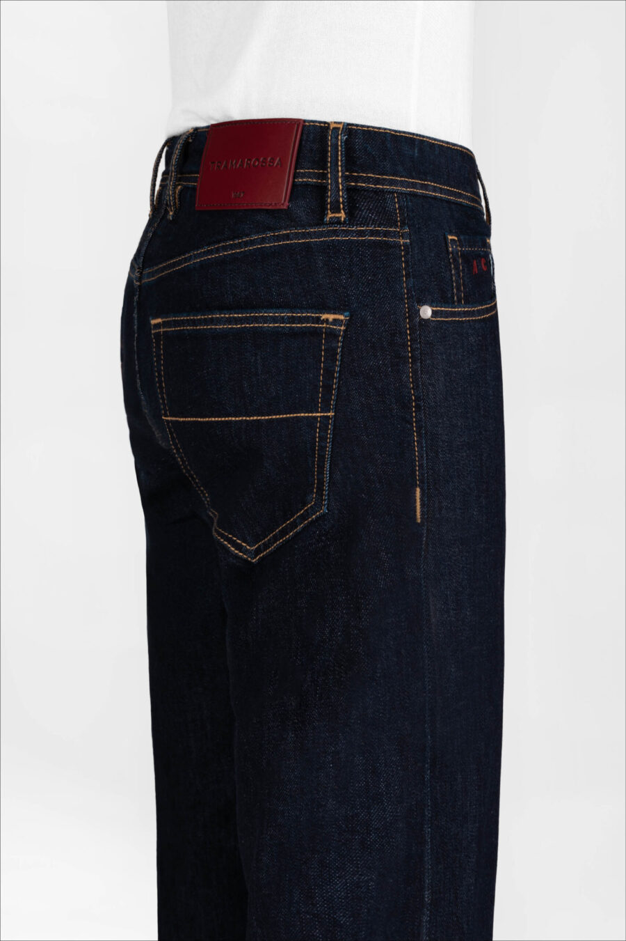 JEANS DANTE LOOSE IN DENIM BLU SCURO - immagine 4
