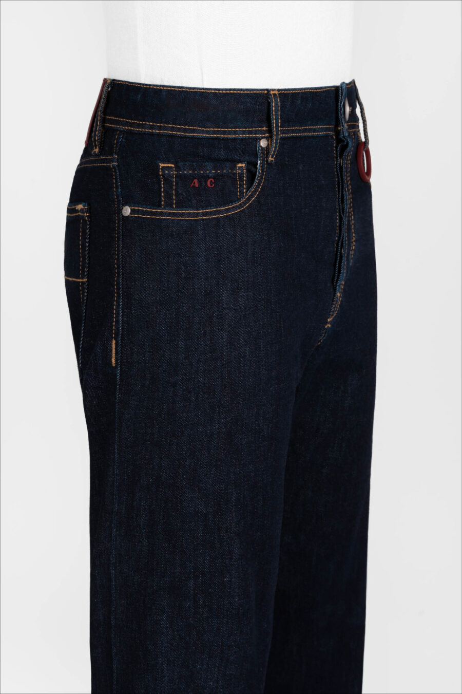 JEANS DANTE LOOSE IN DENIM BLU SCURO - immagine 5