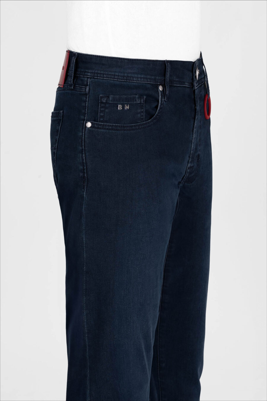LEONARDO SLIM DENIM JEANS BLUE GRAY - Image 5