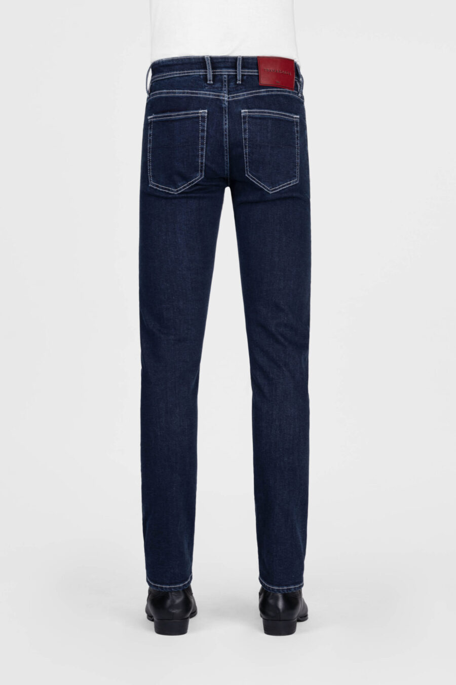 LEONARDO SLIM JEANS IN MEDIUM BLUE DENIM - Image 3