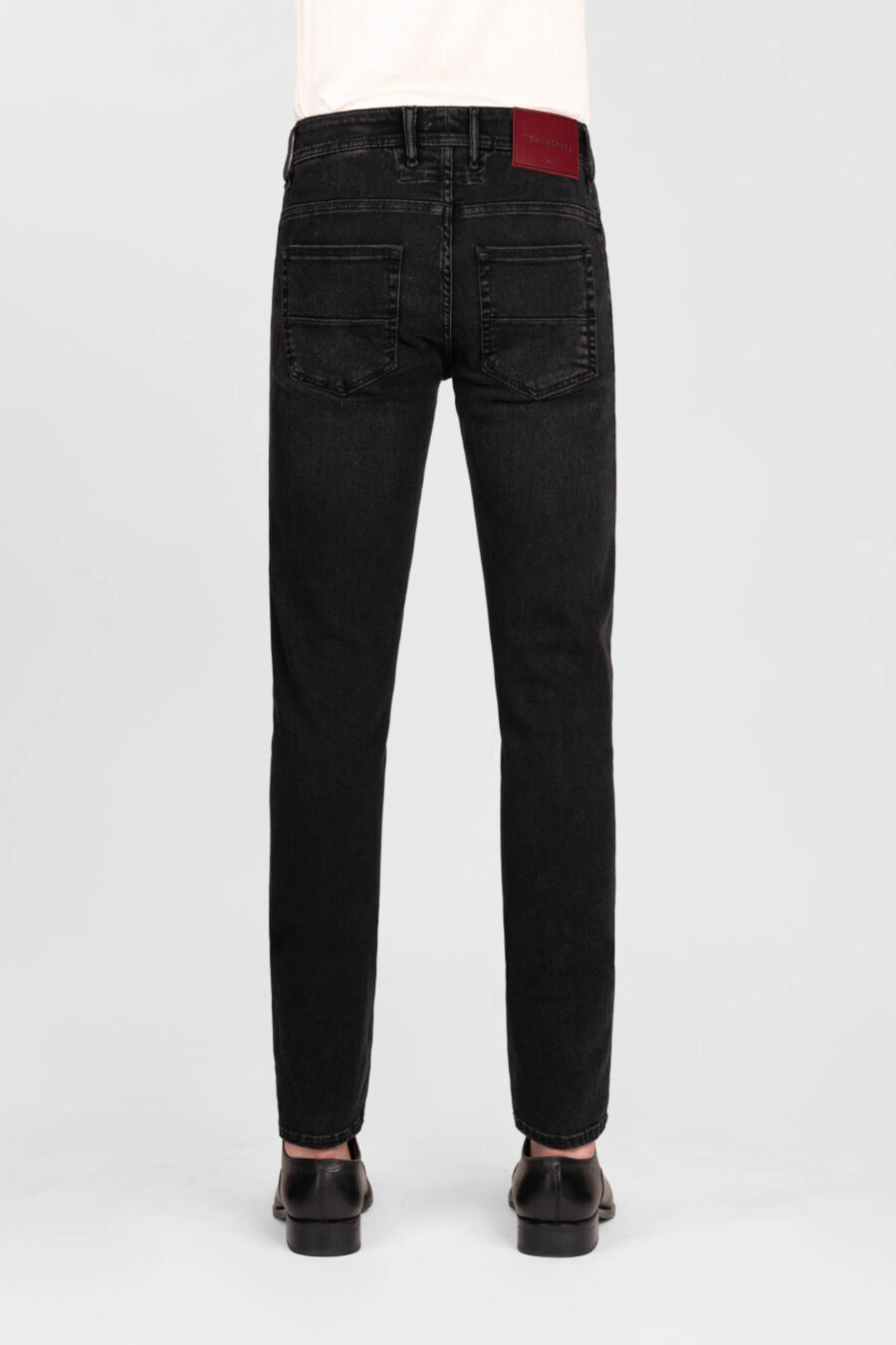 LEONARDO SLIM BLACK DENIM JEANS RELAX - Image 3