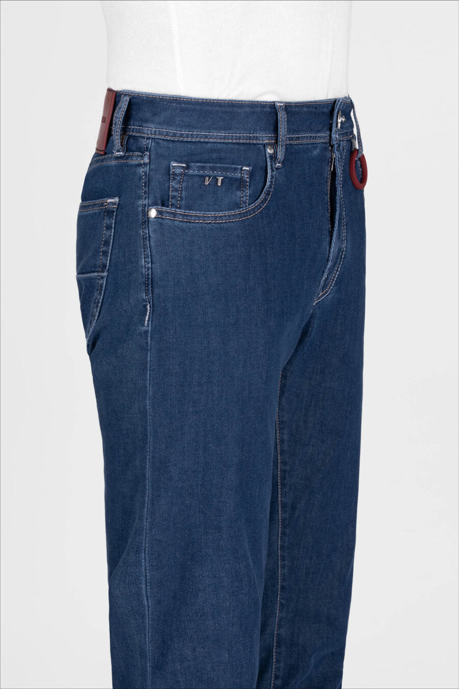 MICHELANGELO REGULAR LIGHT BLUE DENIM JEANS RELAX - Image 5