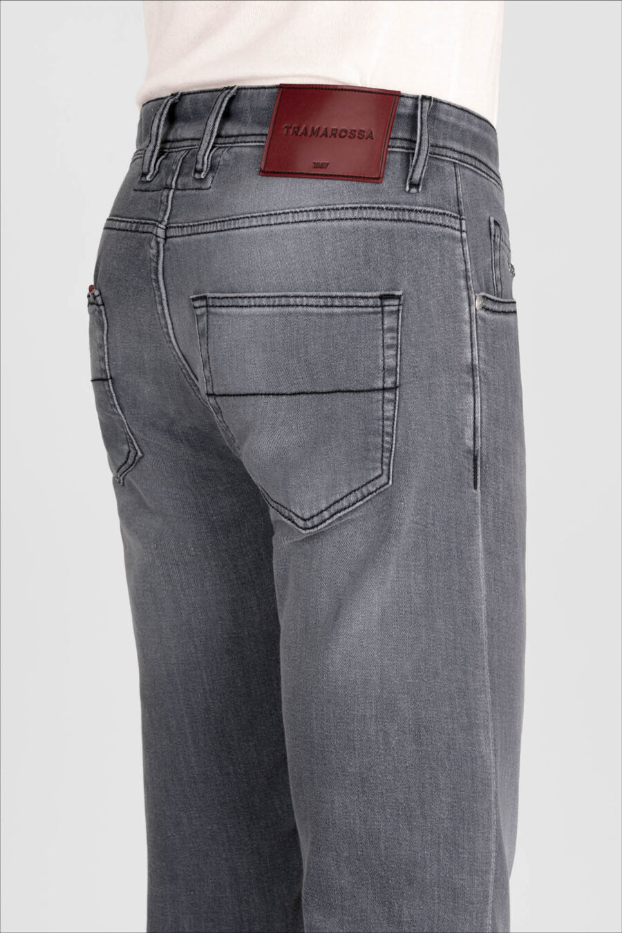 MICHELANGELO REGULAR GRAY DENIM JEANS - Image 4