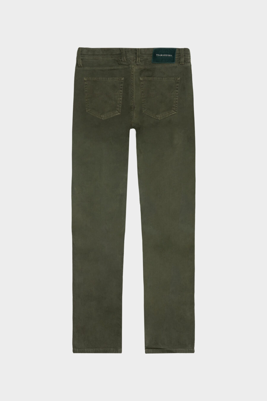 MICHELANGELO ZIP REGULAR JEANS IN GREEN COTTON BULL - immagine 6