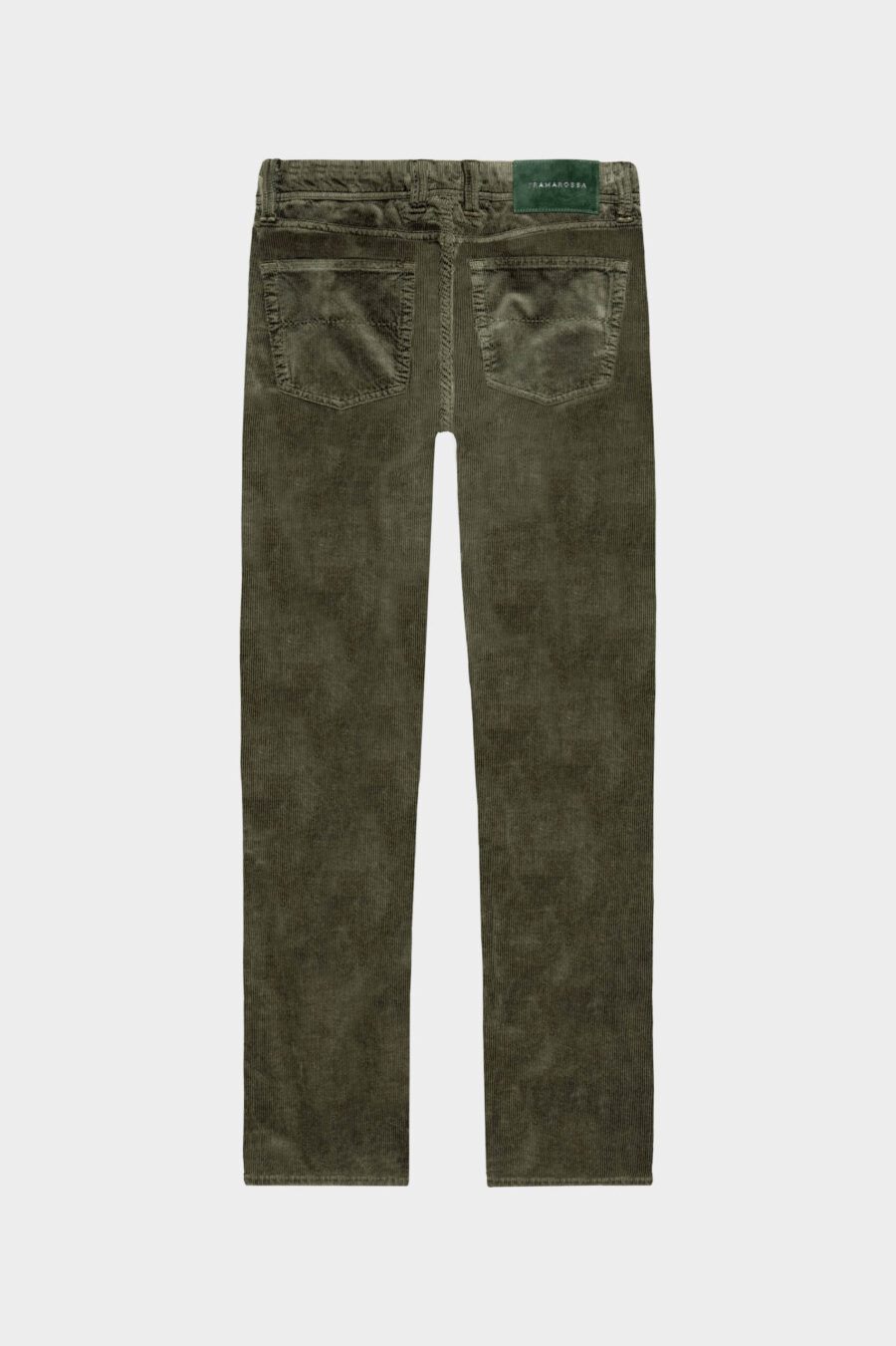 MICHELANGELO ZIP REGULAR VELVET JEANS 1000 STRIPES GREEN - immagine 6