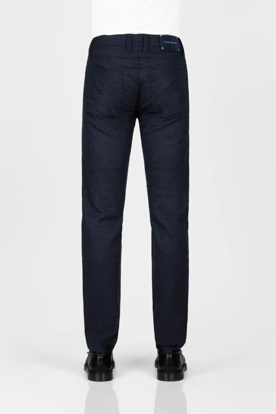 MICHELANGELO ZIP REGULAR WOOL JEANS MEDIUM BLUE - immagine 3
