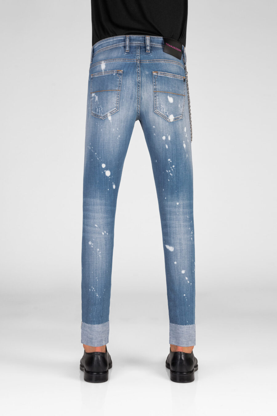 1980 SLIM JEANS IN MEDIUM BLUE STRETCH DENIM - Image 3