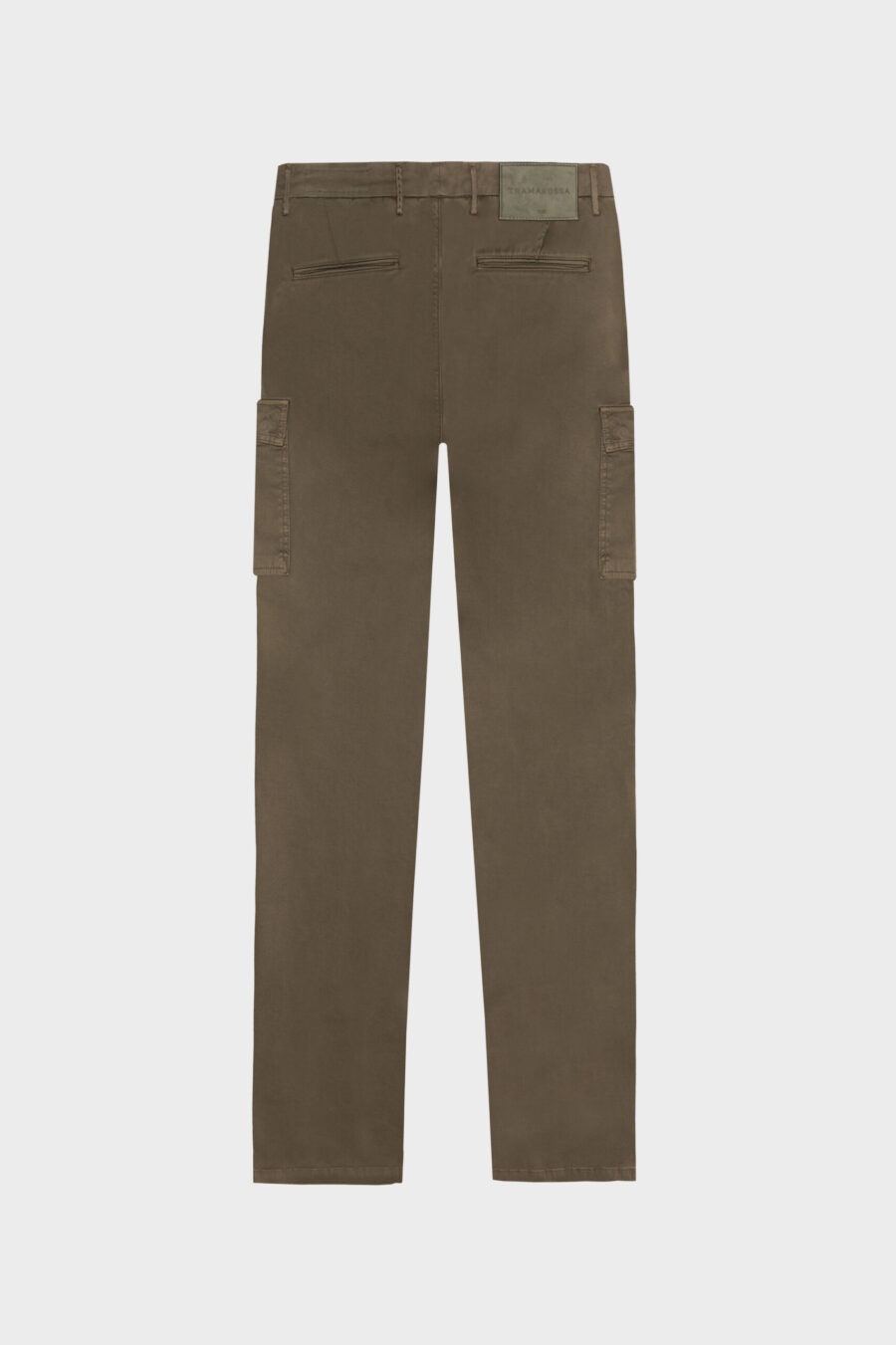 AMERIGO SLIM PANTS IN GREEN COTTON GABARDINE - Image 6