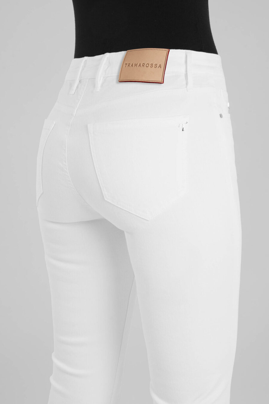 JEANS BIANCA SLIM SKINNY IN DENIM STRETCH BIANCO - immagine 8
