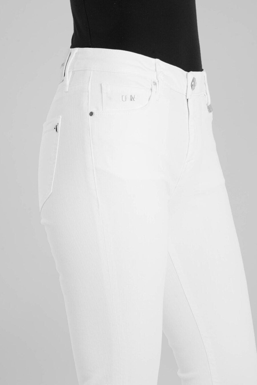 JEANS BIANCA SLIM SKINNY IN DENIM STRETCH BIANCO - immagine 9