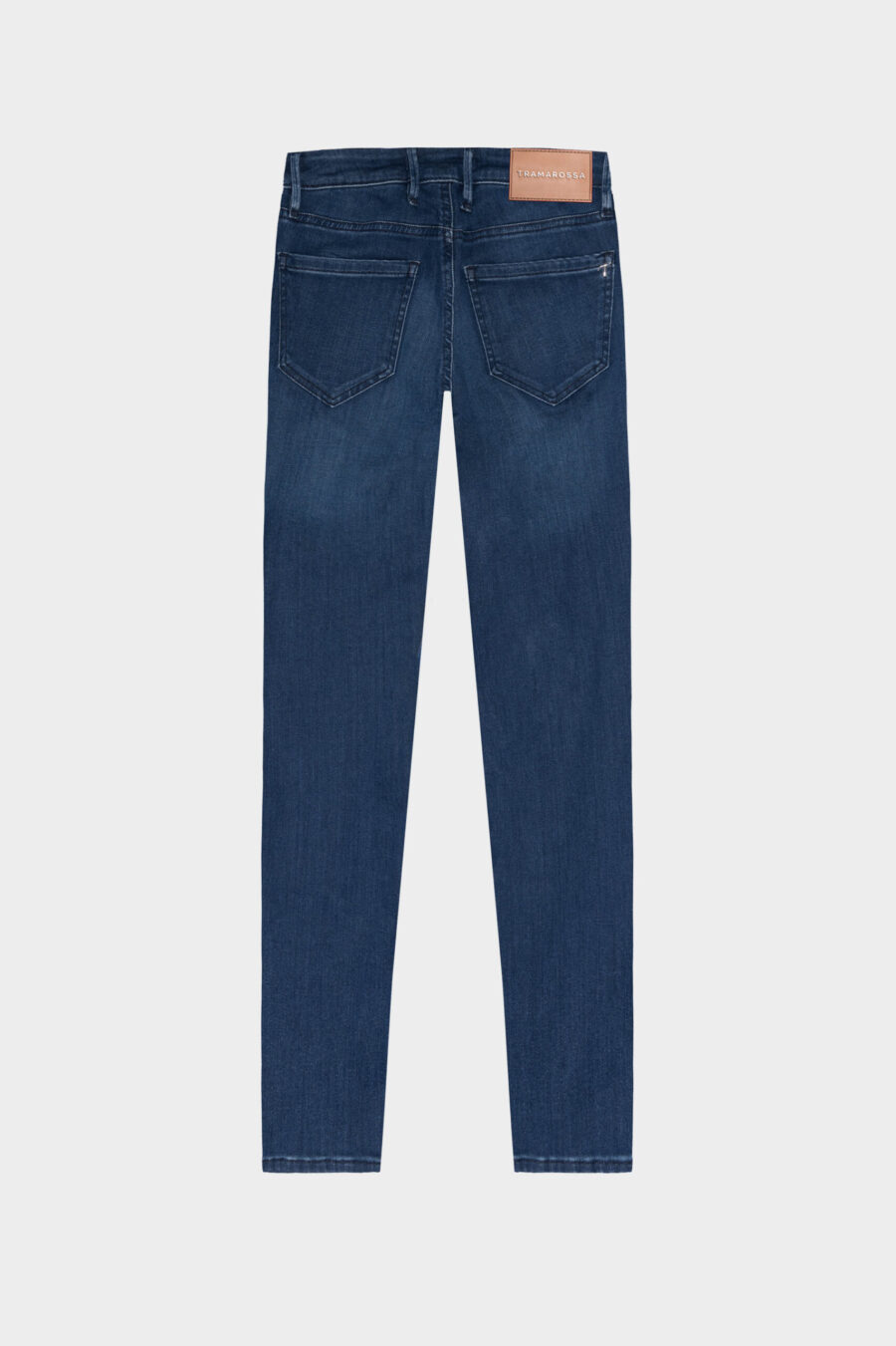 JEANS BIANCA SLIM SKINNY IN DENIM STRETCH BLU MEDIO - immagine 11