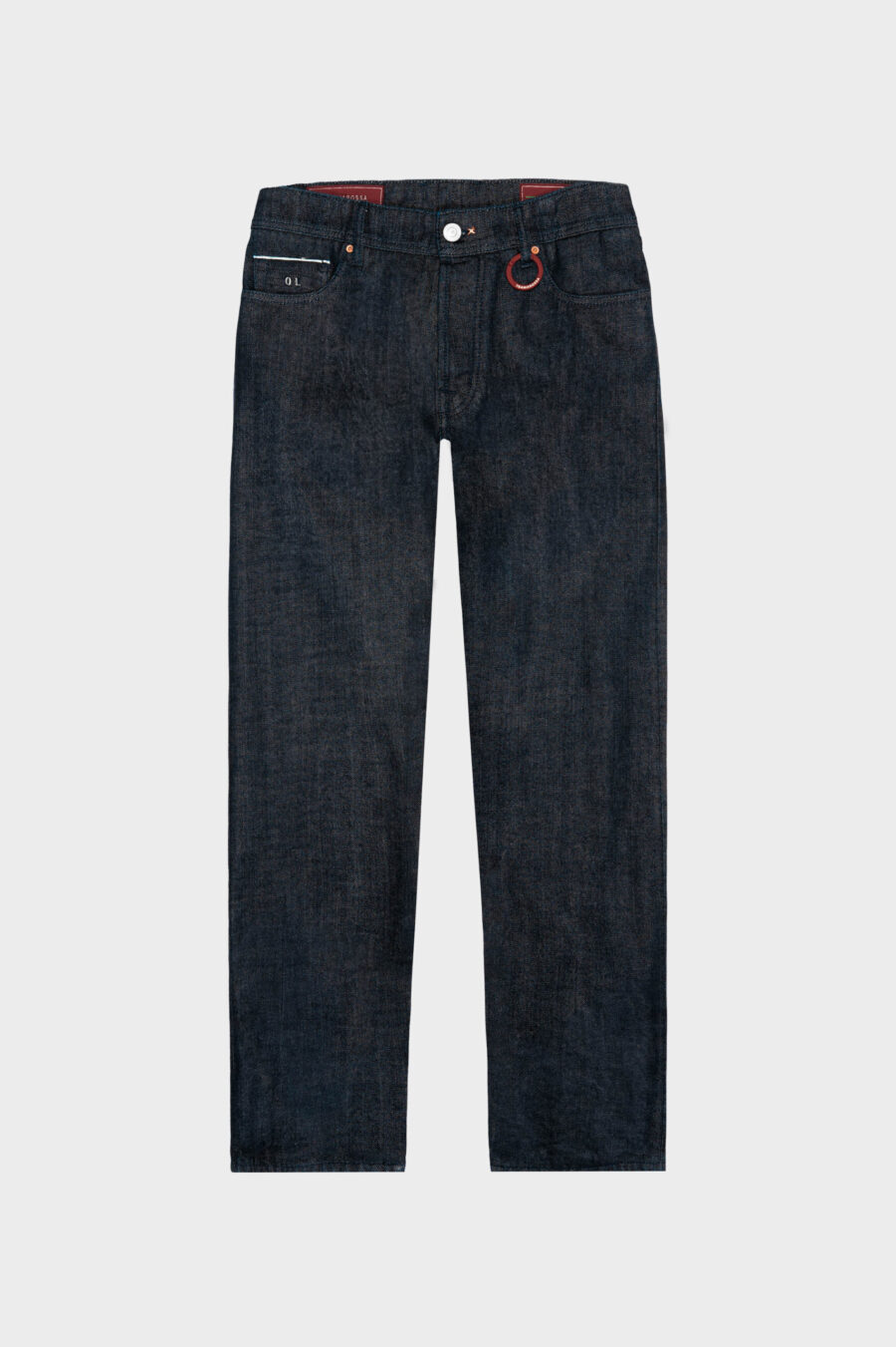 JEANS DANTE LOOSE IN DENIM CIMOSATO BLU SCURO
