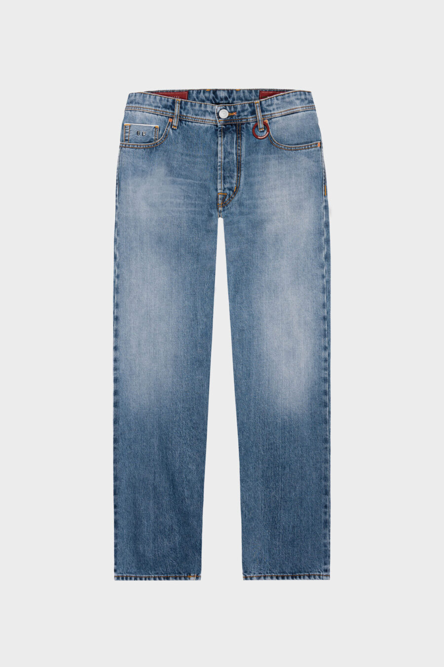 JEANS DANTE LOOSE IN DENIM CIMOSATO BLU CHIARO