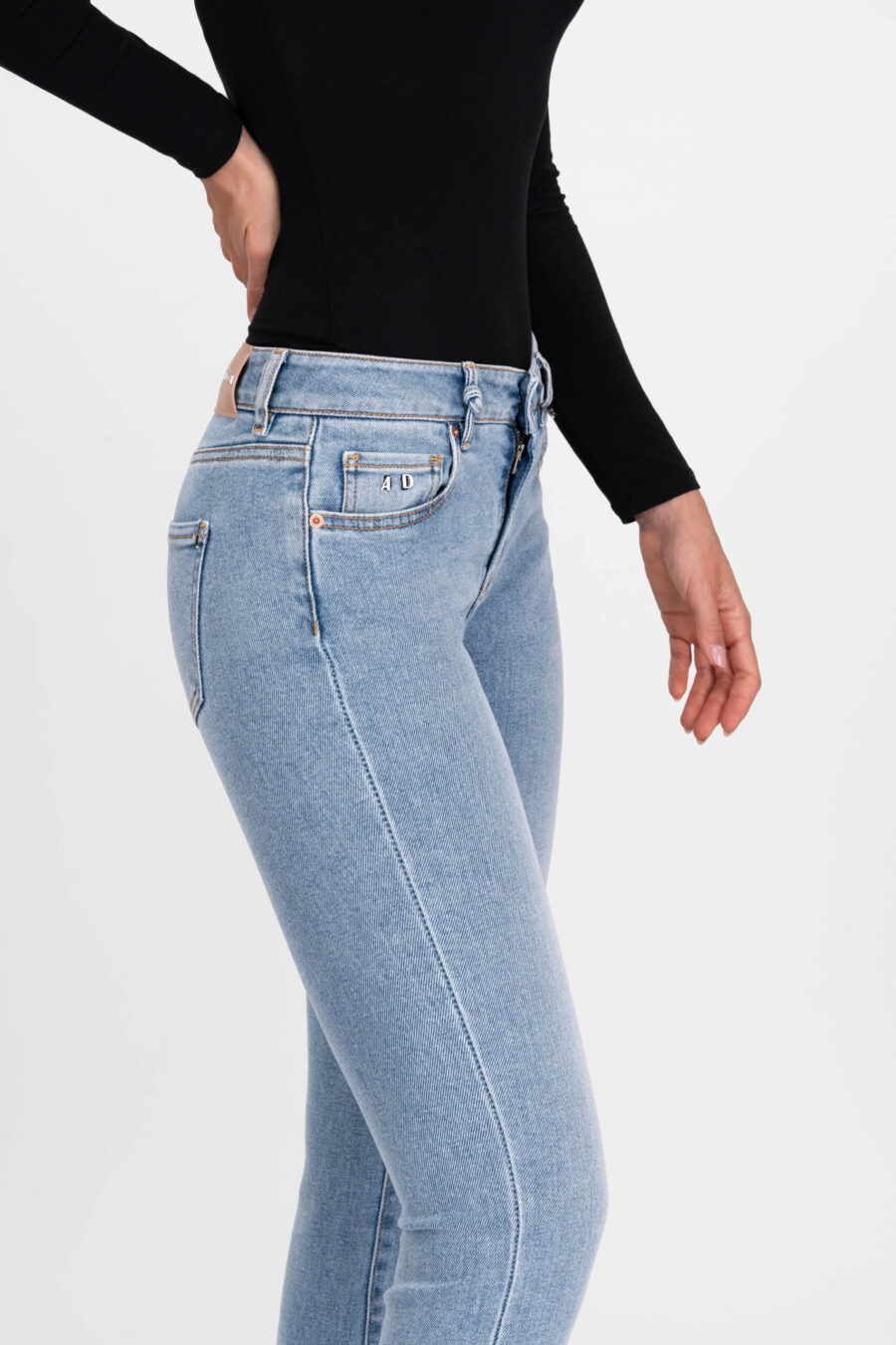 JEANS GRETA  BOOTCUT IN DENIM BLU MEDIO - immagine 5