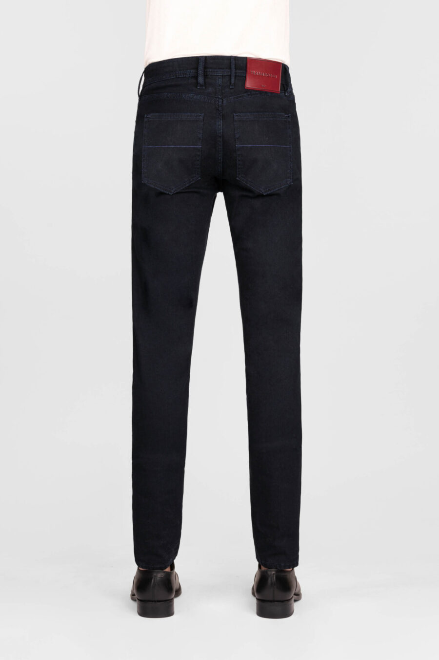 LEONARDO SLIM DARK BLUE DENIM JEANS - Image 3