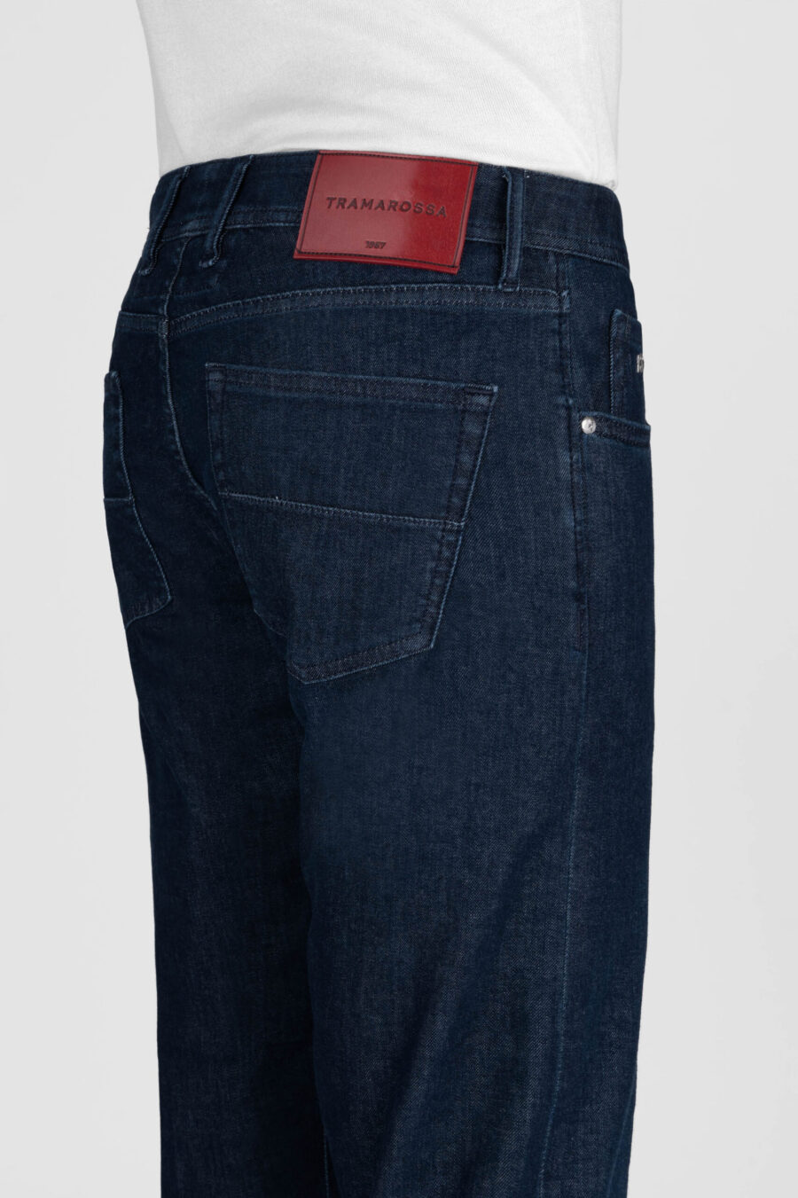 JEANS LEONARDO SLIM IN DENIM BLU SCURO - immagine 4