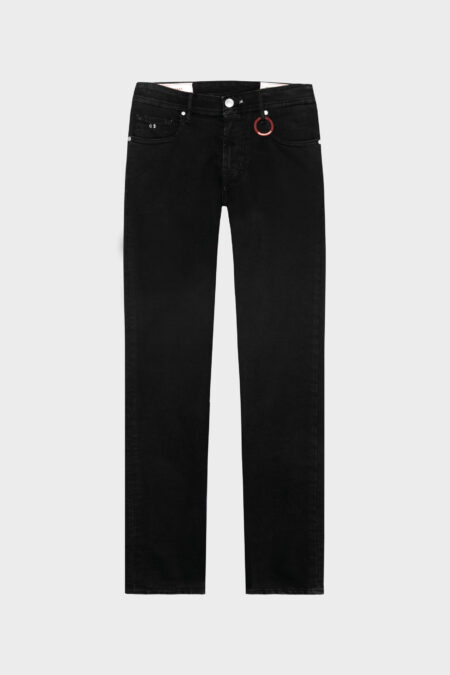 LEONARDO SLIM BLACK DENIM JEANS