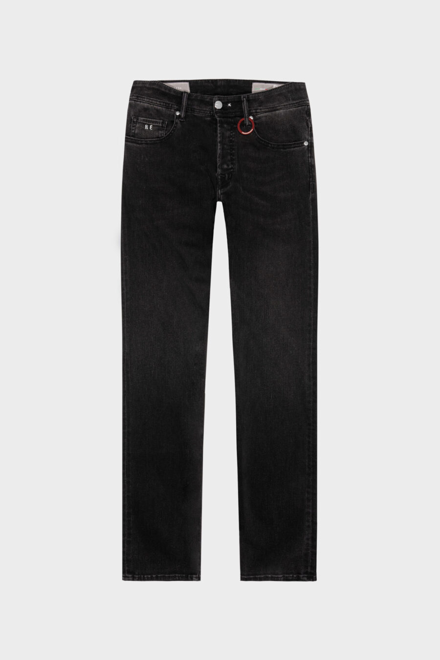 LEONARDO SLIM BLACK DENIM JEANS RELAX