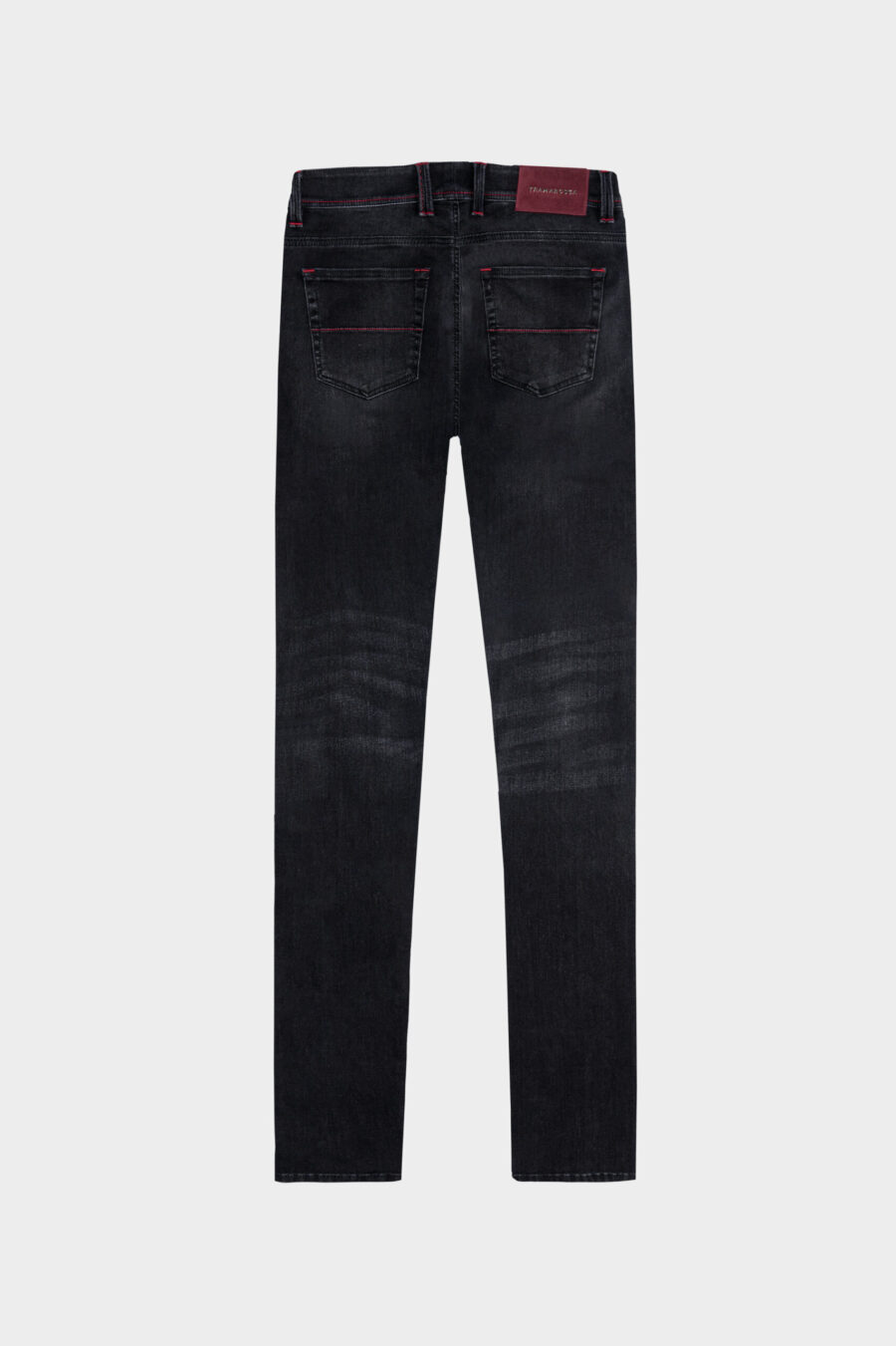 LEONARDO ZIP SS SLIM BLACK STRETCH DENIM JEANS - Image 6