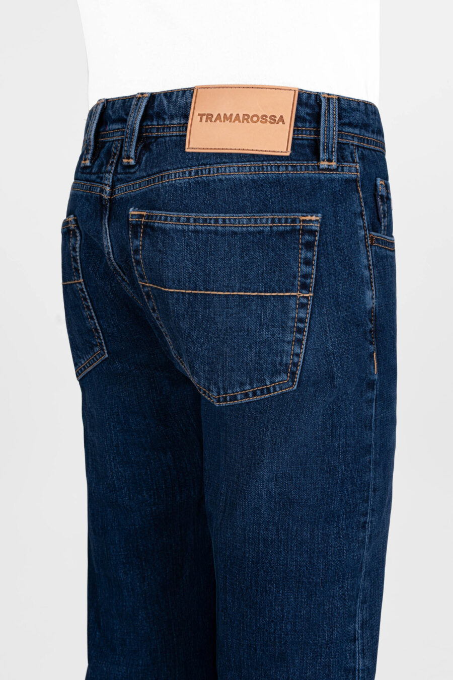 MICHELANGELO ZIP REGULAR JEANS IN MEDIUM BLUE DENIM - Image 4