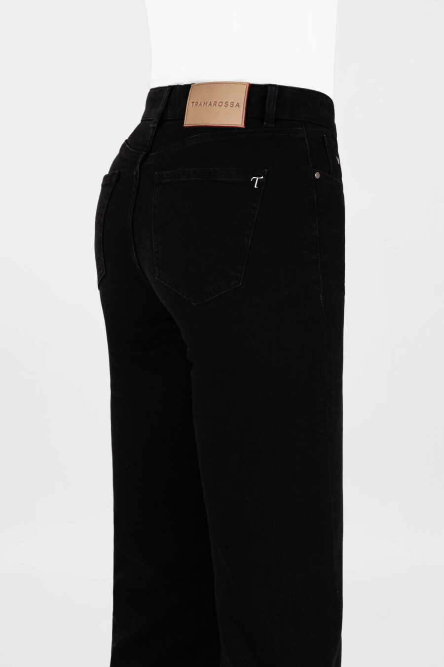 MONICA STRAIGHT BLACK DENIM JEANS - Image 7