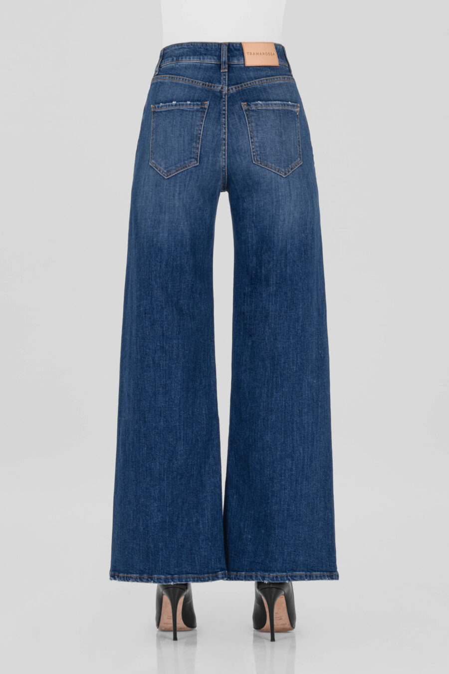 MONICA WIDE LEG JEANS IN MEDIUM BLUE DENIM - Image 6