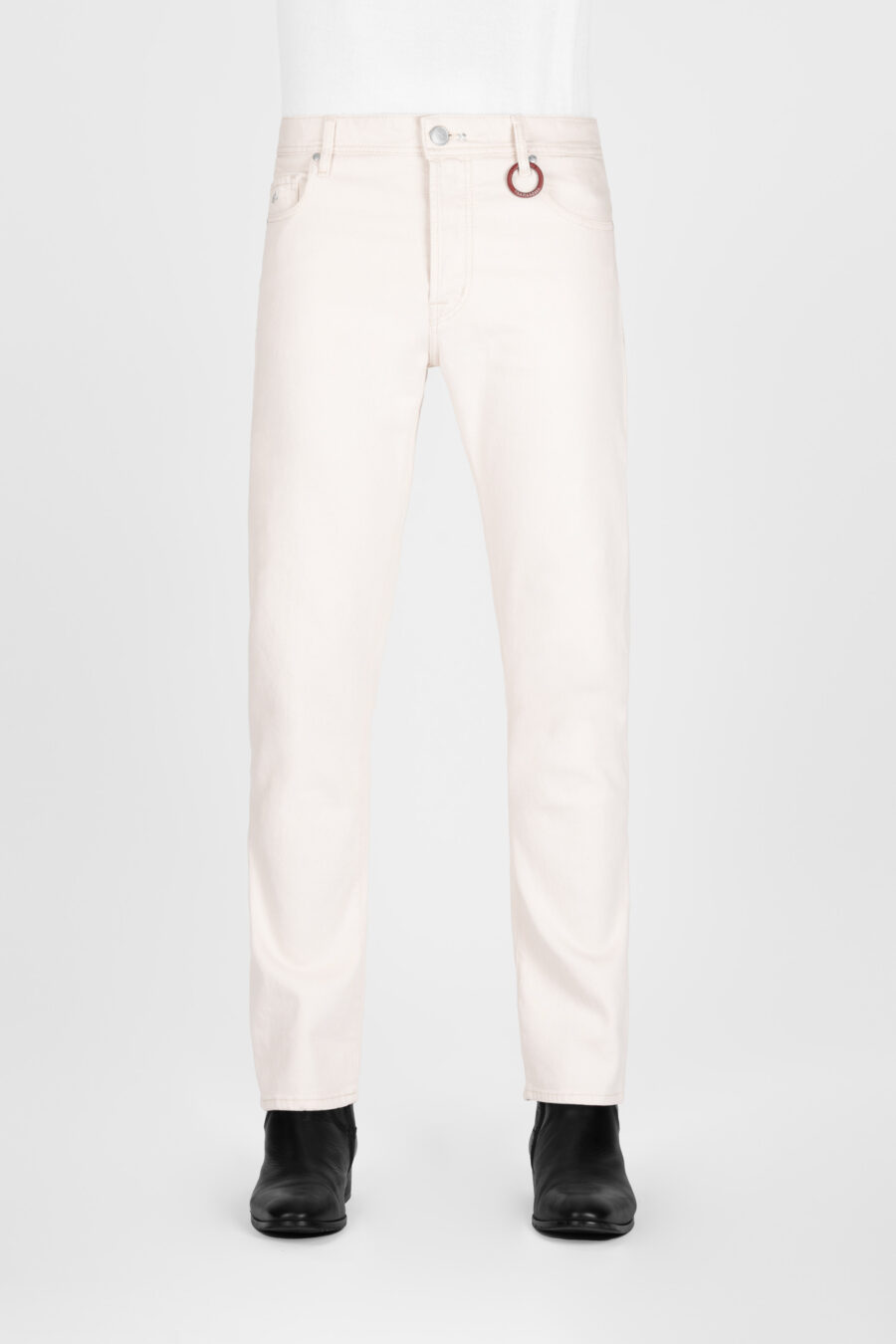 BEIGE COTTON BULL LOOSE DANTE JEANS - immagine 2