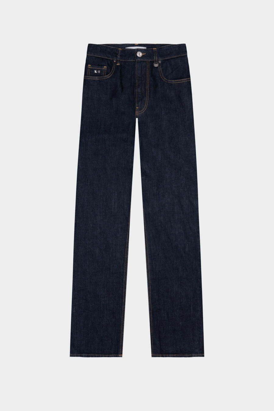 MONICA STRAIGHT DARK BLUE DENIM JEANS