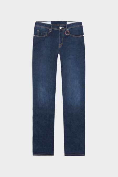 LEONARDO SLIM JEANS IN LIGHT MEDIUM BLUE DENIM