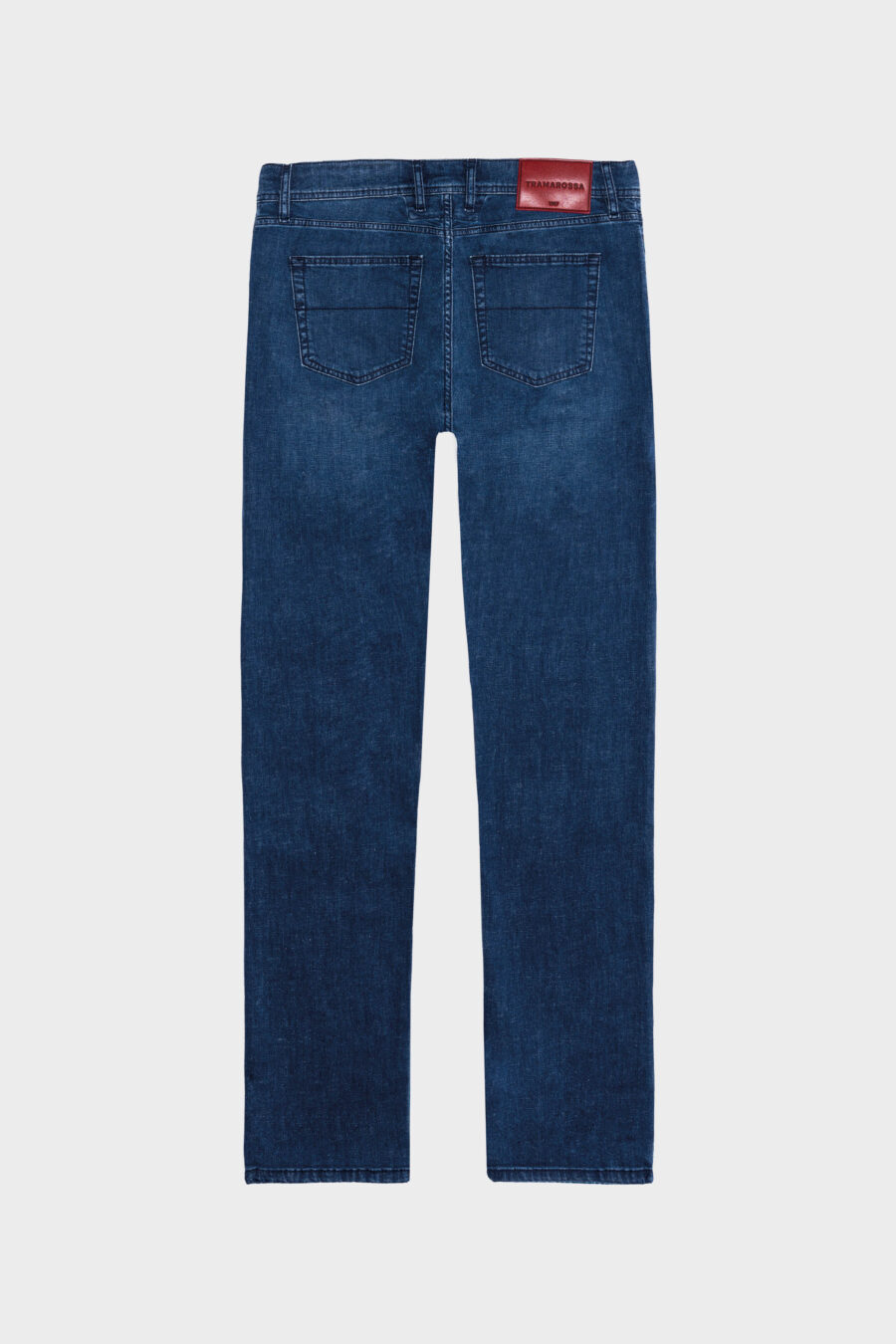 MICHELANGELO REGULAR DARK BLUE LINEN DENIM JEANS - Image 6
